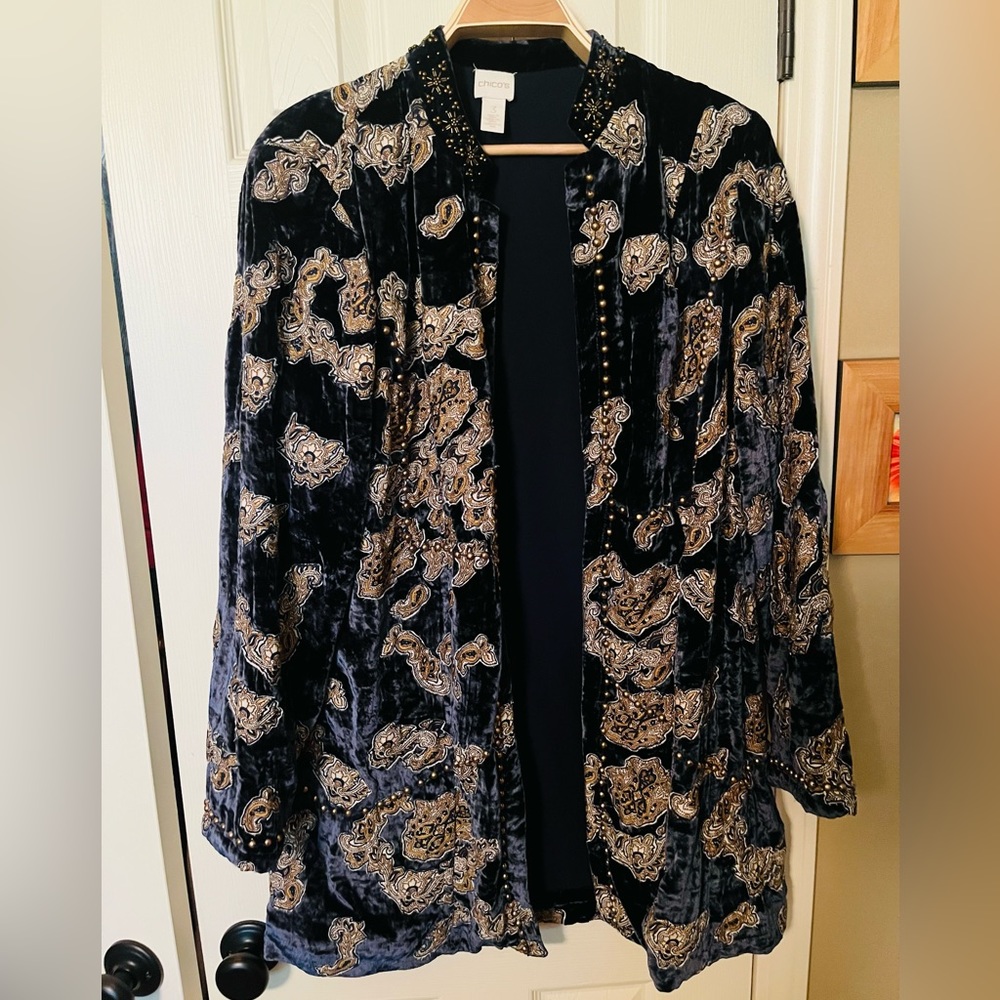 Chicos velvet jacket.